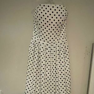 White House Black Market White Polka Dot Dress 00